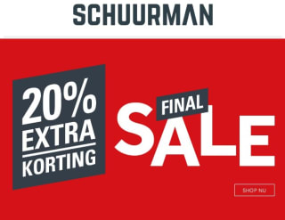 20% extra korting op de sale van Schuurman schoenen
