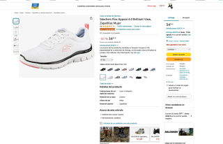 Zapatillas Skechers Flex Appeal 4.0 Brilliant View Mujer por solo 34,95€