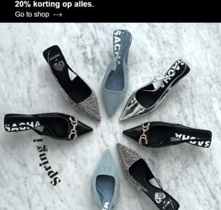 20% korting op alles bij aankoop van 2 items bij Sascha