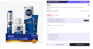 NIVEA MEN Pack ahorro cuidado personal - Contiene gel, contorno de ojos y affershave por 11.72€