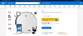 Robot aspiradora Osoji D950 con conexión Wifi por $129.990