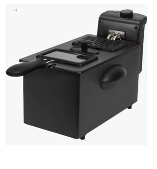 CleanFry 3000 Black.Freidora Eléctrica de 2180 W, 3 Litros, Acero inoxidable, Filtro OilClean que mantiene el aceite limpio, Tapa con ventana de visión, Filtro antiolores por 21.07€