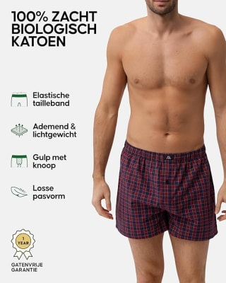 DANISH ENDURANCE Gewoven Boxershorts 6-pack voor €44,95 bij Bol