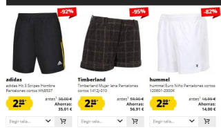 Oferta del día marca Puma, Hummel, sun city entre otras todo a 2,99€ desde Deporte outlet
