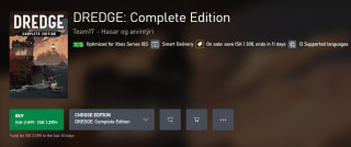 DREDGE: Complete Edition voor €7,03 in de Xbox store