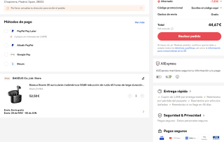 Auriculares Baseus Bowie 30 inalámbricos 50dB reducción de ruido por solo 44,67€