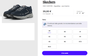 Zapatillas para Hombre Skechers OAK CANYON por 35€