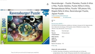 Puzzle planetas de 100 piezas XXL marca Ravensburger por 5,72€