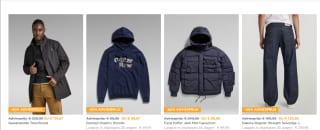 25% extra korting op de kortingen tot 80% bij G-Star Outlet