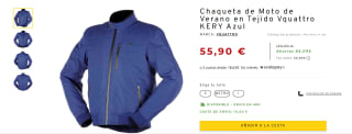 Chaqueta moto Giubbotto Estivo in Tessuto Vquattro KERY por 50,87€