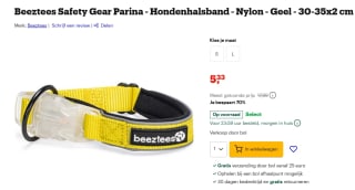 Beeztees Parinca - Lichtende Halsband voor €5,33 bij Bol