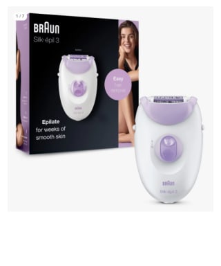 Depiladora Braun Silk-épil 3 3170 - 20 Pinzas, 2 Velocidades, SmarLight, Masaje por 14.11€