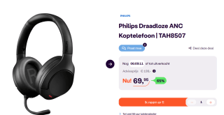 Philips TAH8507 draadloze koptelefoon voor €69,95 bij Ibood