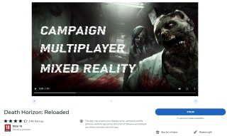 VR game "Death Horizon Reloaded" met 90% korting door de Meta kortingscode