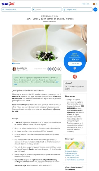 Chateau francés Vinos y Buen comer desde 189€.