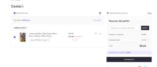 Colección de videojuegos para Nintendo de Mario desde 18,90€