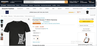 Tee shirt homme Everlast Horace à 6€