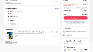 Xiaomi POCO X6 5G 8/256GB por 211,95€