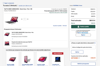 Lenovo TABp12 con lapiz y teclado original por solo 389,91€