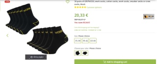 30 paar Gripwool werksokken voor €20,33 bij Outlet46
