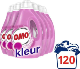 Korting bij Bol.com op Omo Kleur Vloeibaar Wasmiddel - 6 x 20 wasbeurten - Voordeelverpakking