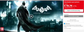 Batman: Arkham Trilogy voor €19.79 in de Nintendo eShop
