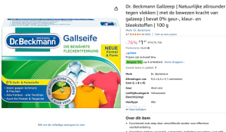 Dr. Beckmann Ossengalzeep (100 gr) voor €1,47 bij Amazon
