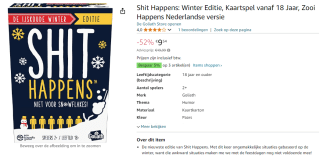 Shit Happens: Winter Editie voor €9,54 bij Amazon
