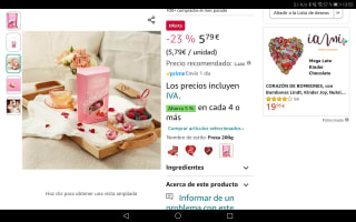Lindt Lindor, caja de Bombones de Chocolate blanco y fresa. Por 5,79€