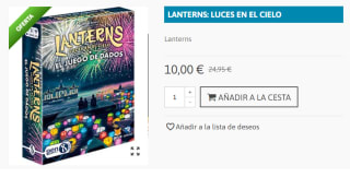 Juego de Dados Lanterns - Luces en el Cielo por 10€