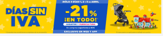 21% descuento Días sin IVA en Toysrus