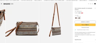 Bolso Bandolera pequeño con estampado jacquard por tan sólo 9€.