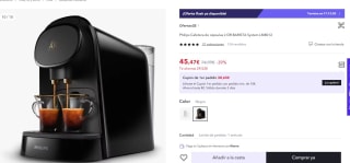 Philips L'Or Barista Original Cafetera Espresso por 45,47€ (33,47€ cuenta nueva)