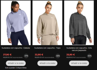 Rebajas hasta 70% descuento en la marca Under Armour precios de locura