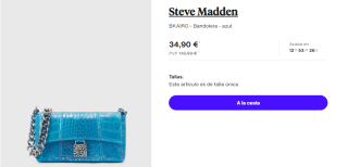 Bandolera Steve Madden BKAIRO por 34.9€
