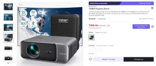 Proyector WiFi Bluetooth, YABER Pro V9 500ANSI por 144,99€