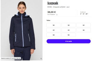 2 Chaquetas para Mujer Icepeak Boise Jacket por 61.2€