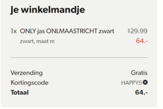 Wehkamp kortingscode voor 5 euro extra korting