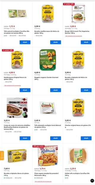 Alternativa Vegetal Ofertas desde Carrefour.