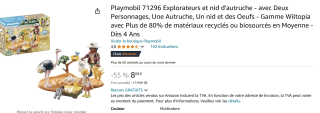 Playmobil Wiltopia - Op bezoek bij papa struisvogel voor€8,08 bij Amazon