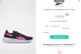 Calzado Reebok desde solo 9,50€