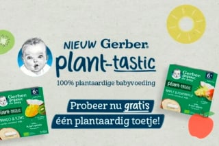 Probeer 2 gratis Gerber babyvoeding producten dmv cashback