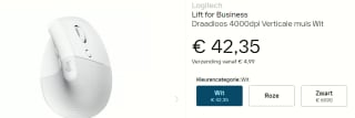 Logitech Lift for Business muis voor €42,35 bij Dustinhome