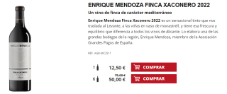 6 Botellas de Enrique Mendoza Finca Xaconero 2022 por 40€