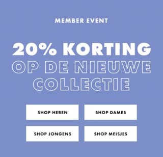 20% korting op de nieuwe collectie bij WE fashion
