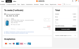 Mochila JORDAN Air Patrol Pack a tan solo 27,16€