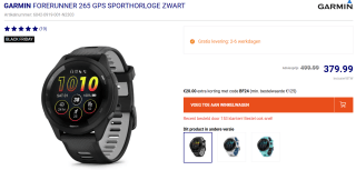Garmin Forerunner 265 GPS Sporthorloge voor €359,99 bij Futurumshop