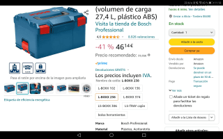 Bosch Professional L-BOXX 238 Maletín para herramienta. Por 46,14€
