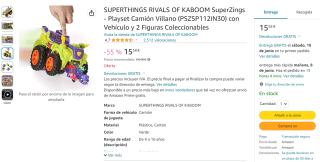 SuperZings - Playset Camión Villano por 15,58€