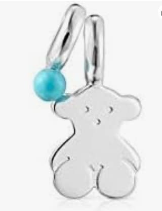 TOUS Pack de Colgantes de Plata de Primera Ley Motivo de Oso y Howlita tratada de 0,85cm por 23€